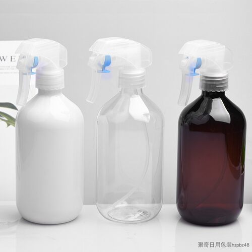 28口径G枪喷雾瓶 家用酒精清洁小喷壶 300ml500毫升细脖雾化PET瓶