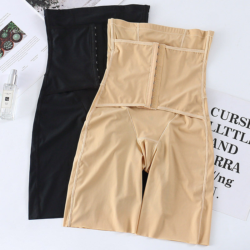 婷美婼雅排扣开裆塑身裤提臀束腿高腰收胃孕妇产后束缚美体收腹裤