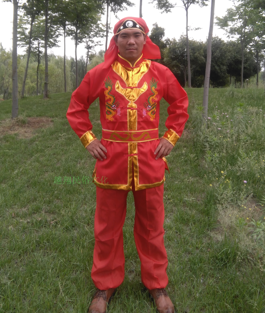 舞龙服装 专业舞龙表演短袖长袖舞龙服 舞龙表演服 锣鼓服 绣龙服