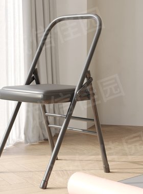 Yoga瑜伽椅艾扬格辅具瑜伽椅PU面瑜伽椅辅助椅折叠凳子普拉提椅子