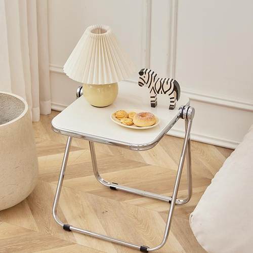 简约轻奢折叠透明边几角几桌子