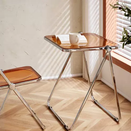 Акриловый складной стол прозрачный сеть красного цвета ins ins ind wind Balcon