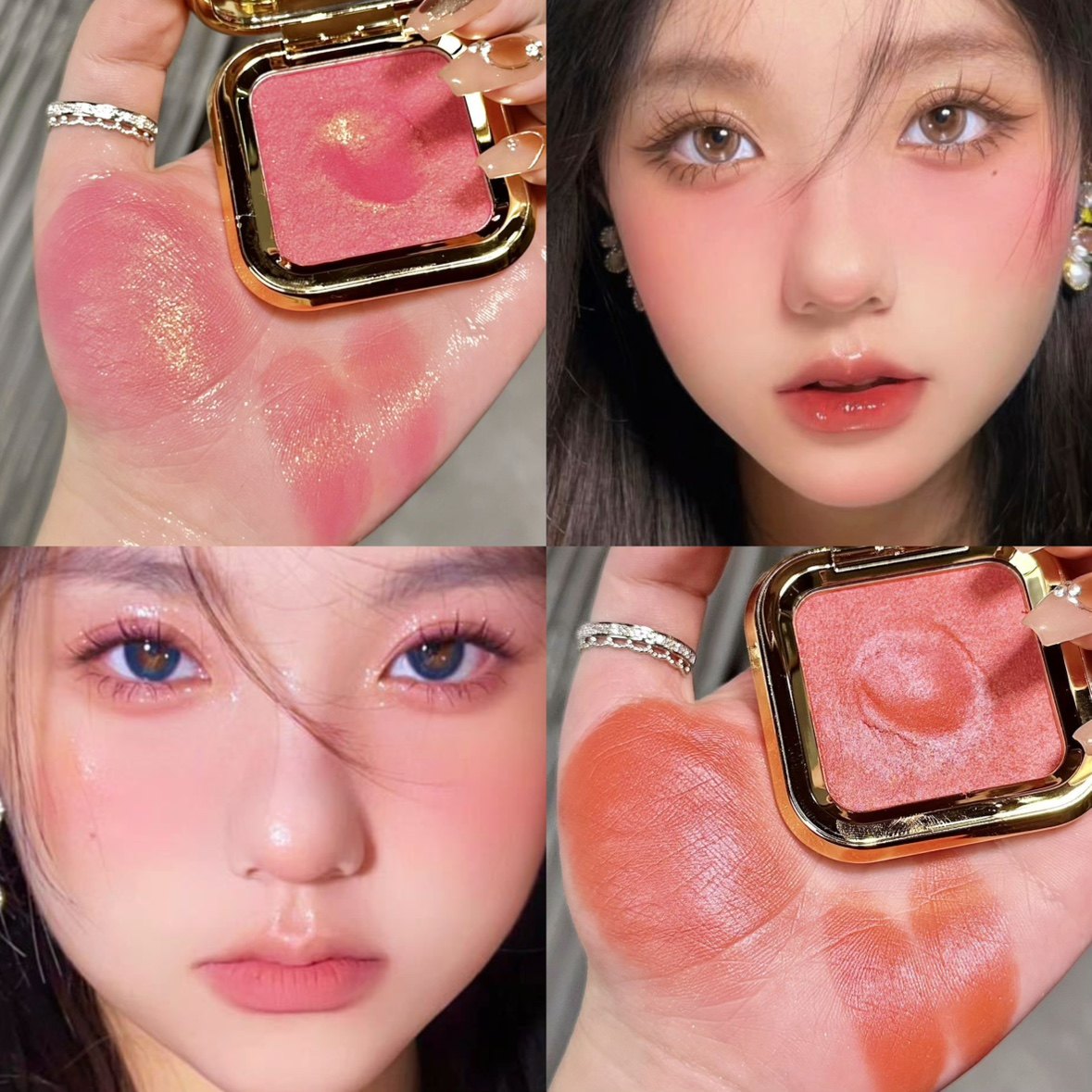 简直美爆了 新年纯欲氛围感多用水光腮红膏泥眼影高光修容一体盘,彩妆/香水/美妆工具,腮红/胭脂,淘宝优惠券,粉丝福利购,淘宝优惠卷