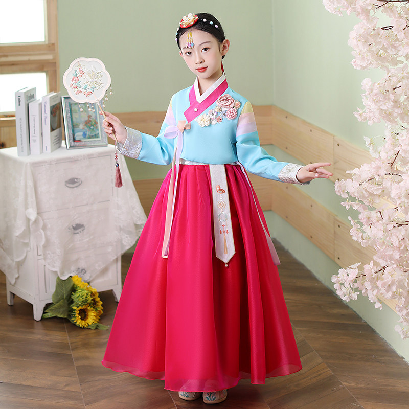 朝鲜族2026演出服装韩国小孩传统古装改良儿童女童韩服女宝宝童装