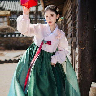 延吉韩服朝鲜族民族传统大长今延边女装服装写真韩国宫廷摄影