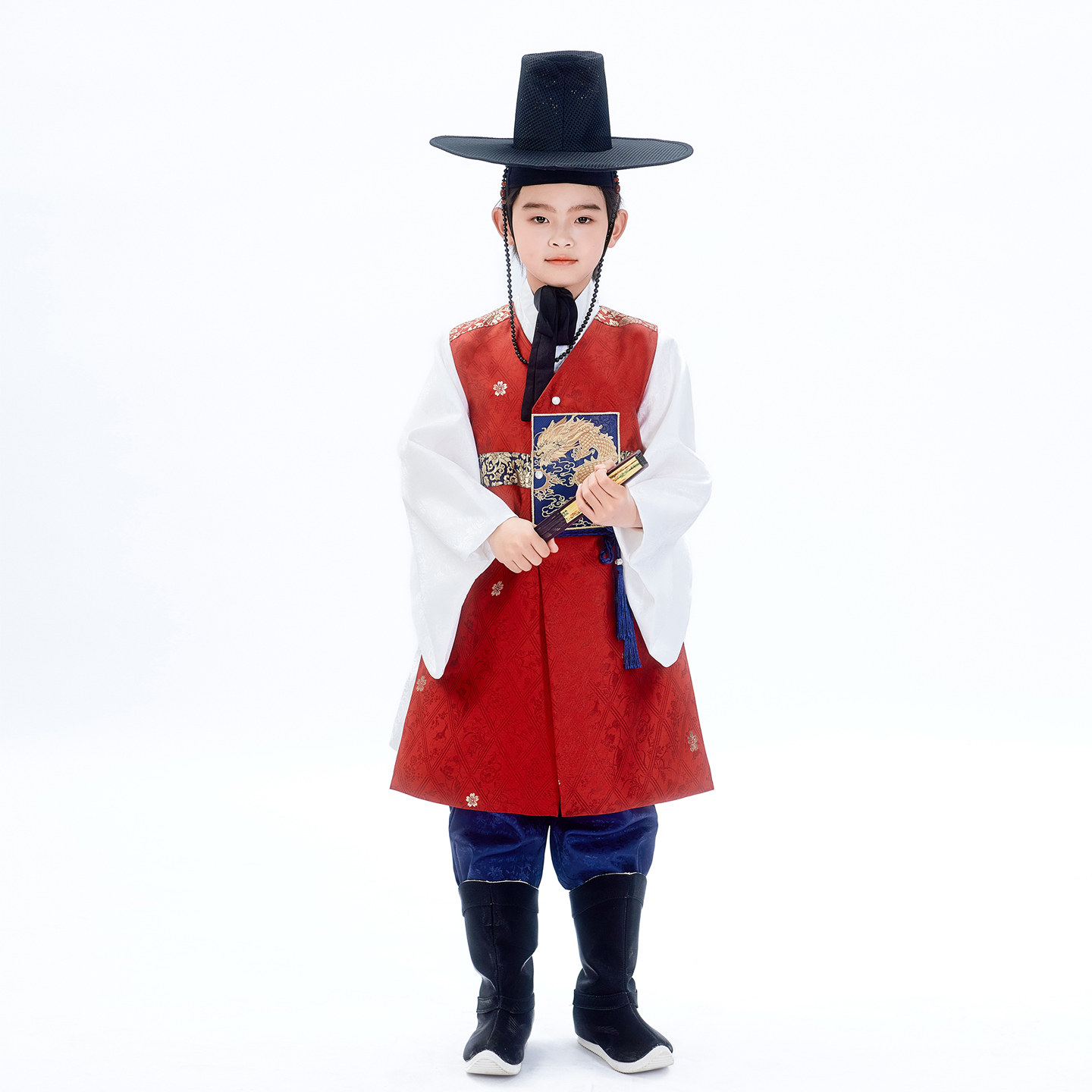 男童朝鲜族童装韩国小孩宝宝传统韩服男孩古装表演舞蹈民族风服装