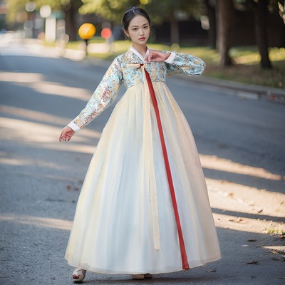 延吉韩服朝鲜族服装舞蹈写真韩国