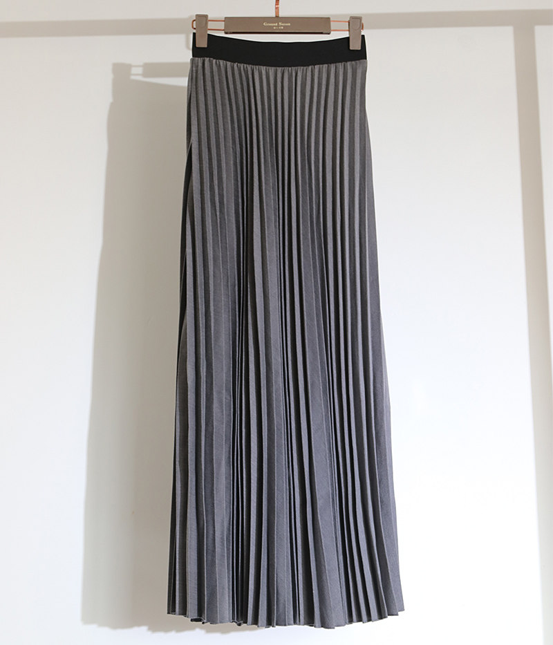 歐美自然腰新款出口秋冬款超長拖地百褶裙壓褶風琴皺褶外貿原單在類目 女裝/女士精品, 半身裙中 - 來自Buy2taobao.com提供專業的淘寶代購服務