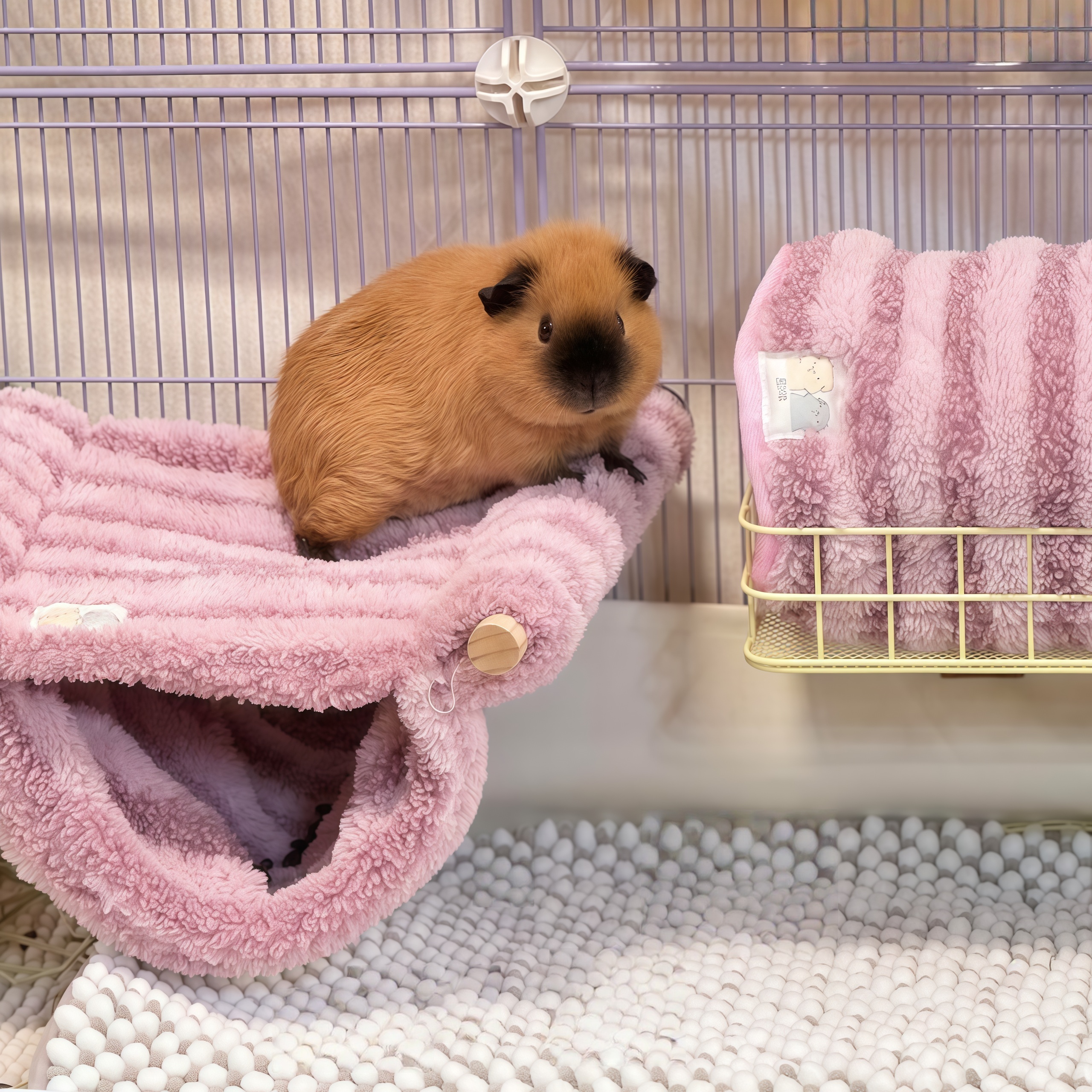 【猪猪换新窝啦】荷兰猪睡窝吊床躲避屋秋冬保暖小床宠物豚鼠用品