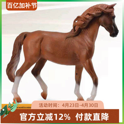 CollectA我你他 马模型玩具 阿拉伯母马 板栗色88746