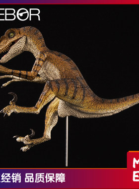 REBOR恐龙迅猛龙 弹簧腿Jack侏罗纪模型恐龙玩具收藏儿童摆件手办