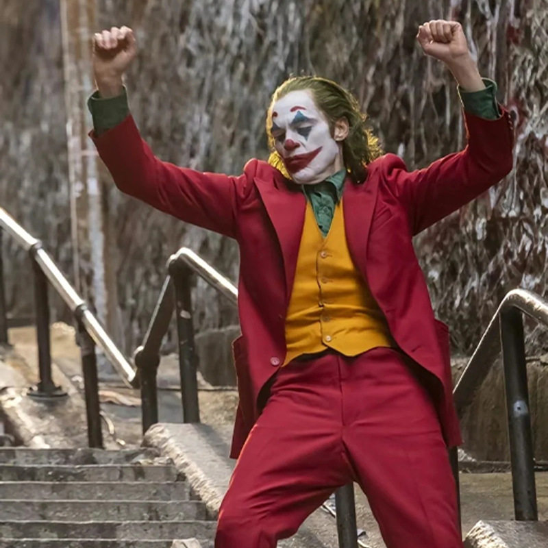 小丑joker服装舞台角色扮演套装