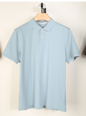 金利来男装夏季翻领含桑蚕丝专柜同款商务短袖T恤MTSG13911089-54