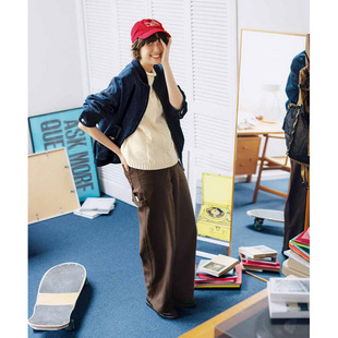 日单潮牌芬彩色休闲裤