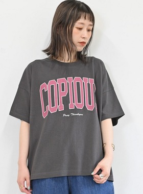 日单潮牌COPIOUS 徽标 pt 宽 T 恤