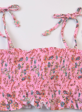 美国时尚品牌Jess**海边沙滩性感单件比基尼上衣度假百搭泳装多款