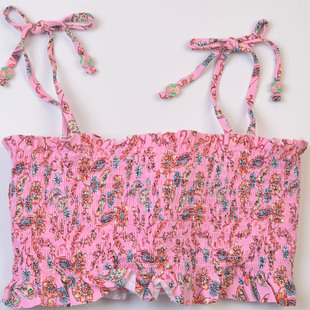 美国时尚品牌Jess**海边沙滩性感单件比基尼上衣度假百搭泳装多款