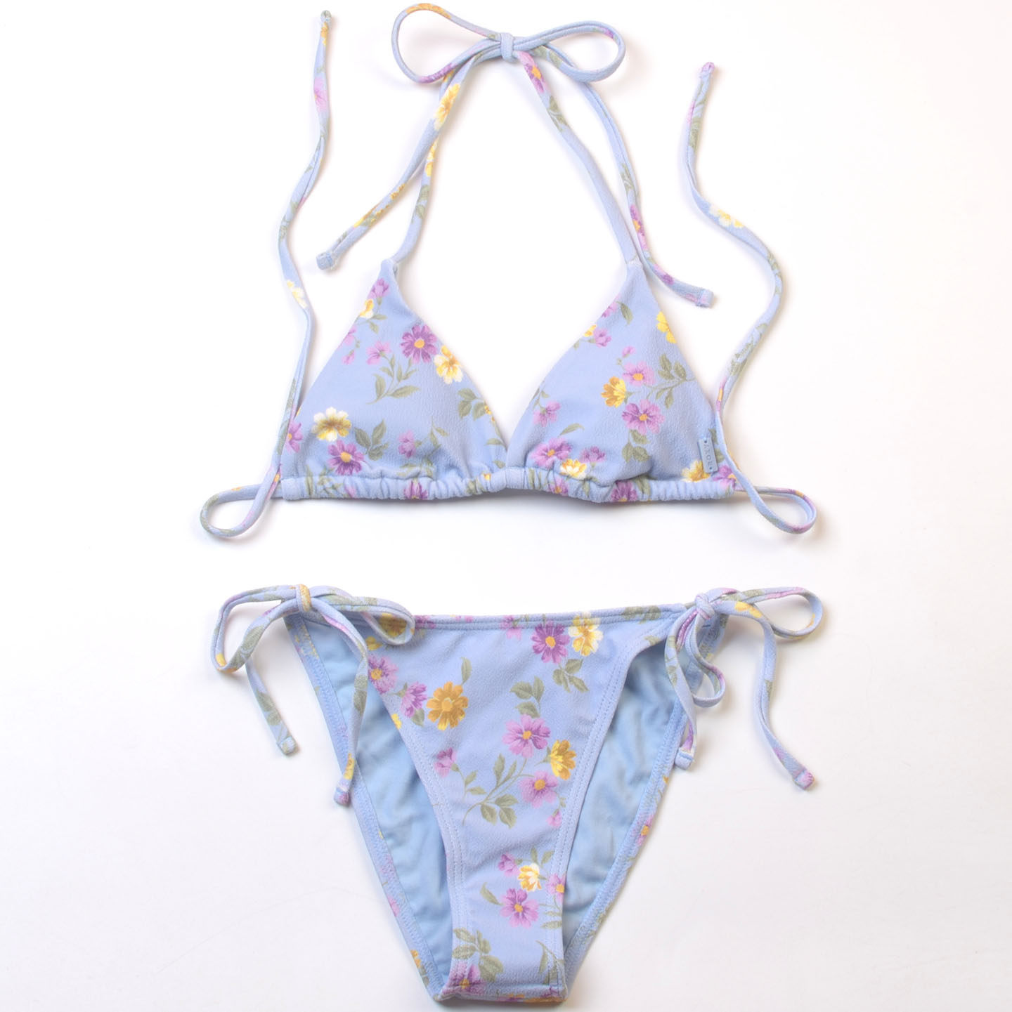 澳洲品牌RO**印花多款比基尼度假海边bikini挂脖系带泳衣带胸垫