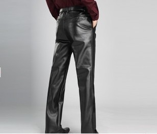 Pantalon cuir homme droit pour hiver - Ref 1484984 Image 1