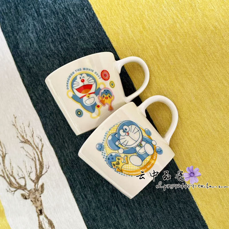 哆啦A梦高温陶瓷马克杯蓝胖子儿马克杯