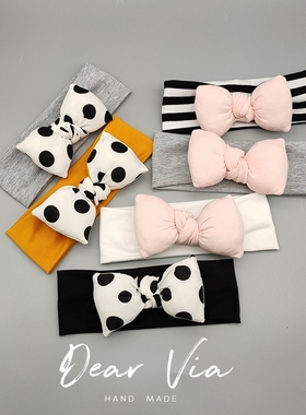 ins婴儿发带护囟门帽宝宝发箍男宝女宝新生卤门头饰韩国可爱超萌