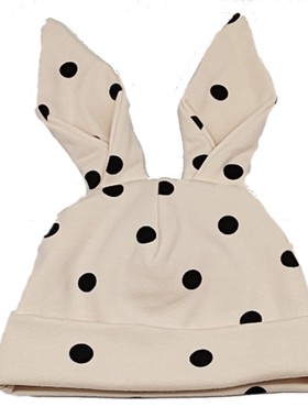 婴儿帽子秋冬韩版新生儿儿童双层套头帽可爱男女宝宝春秋纯棉胎帽