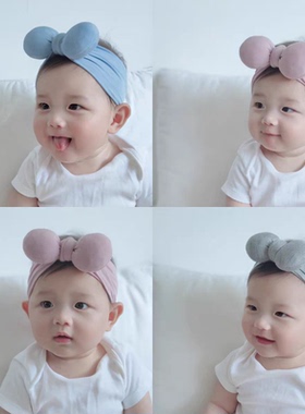 ins宝宝发带护囟门夏季薄款春秋婴儿可爱头巾新生儿空顶卤门胎帽