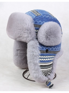 VISON 棉帽雷锋毛帽子冬天护耳保暖滑雪户外儿童加厚帽男女韩版潮