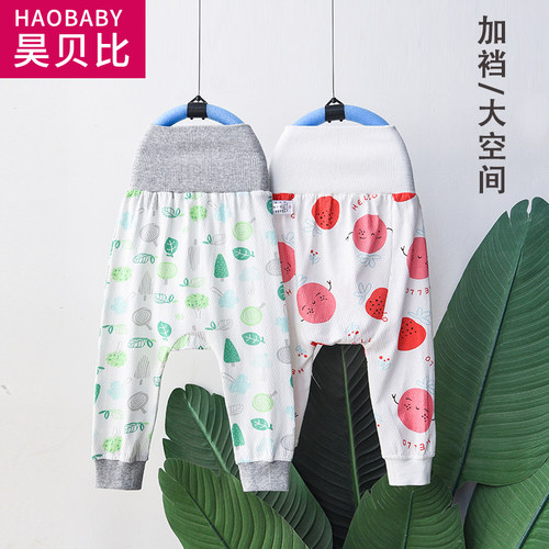 大屁屁纯棉网眼家居裤春夏护肚子