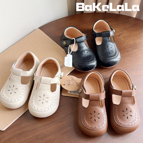 女宝宝软底防滑学步鞋小皮鞋