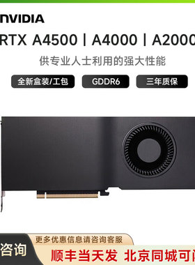 英伟达盒装工包NVIDIA RTX A4500/A4000/A2000/RTX 4000 专业显卡