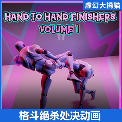 UE4虚幻5 Hand to hand finishers Volume 1徒手格斗绝杀处决动画