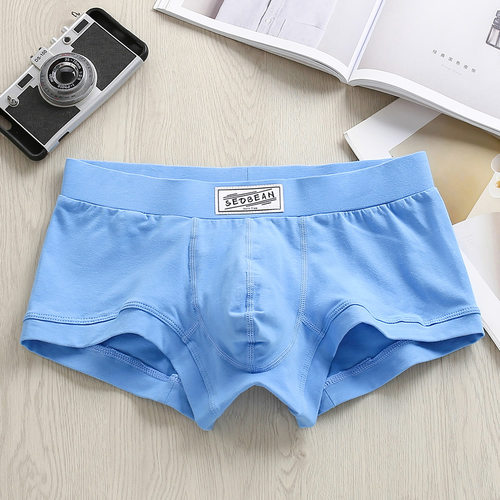 青年学生平角低腰内裤