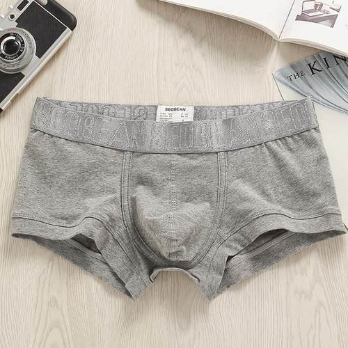 男内裤棉质低腰平角裤简约运动