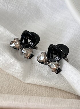 韩国公主头碎发mini小抓夹精致千金水钻蝴蝶结发抓发夹卡子发饰女