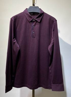 DC502  170码 男士春秋翻领长袖T恤日常休闲百搭款打底上衣