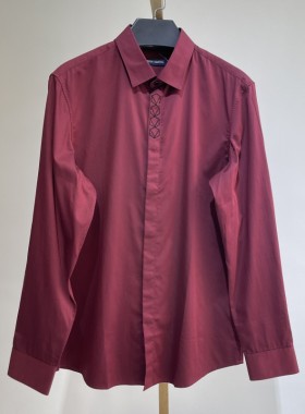 DC352 170码衬衫男长袖春夏季新款商务休闲衬衣高级感爸爸装