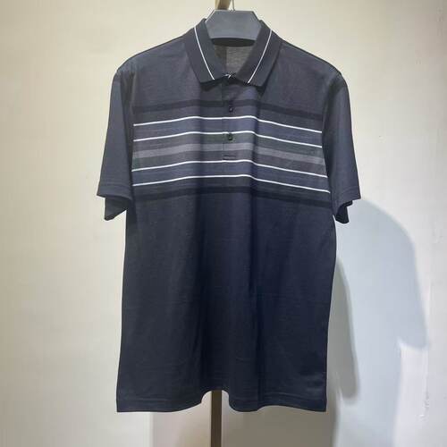 AD57  175码 男士短袖T恤夏季休闲百搭薄款翻领半袖男