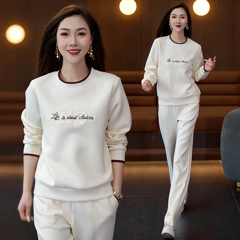 2025新款休闲套装女春秋洋气减龄卫衣小个子跑步欧货高端两件套