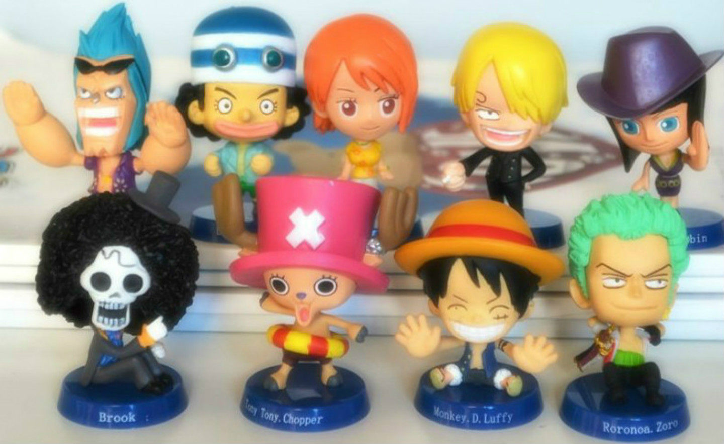 全家便利店航海王onepiece海贼王Q版摇头公仔手办车饰品车头摆件
