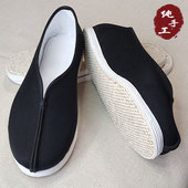 男透气软底纳底透气一脚蹬春夏手工老北京休千层底闲鞋 中式 布鞋