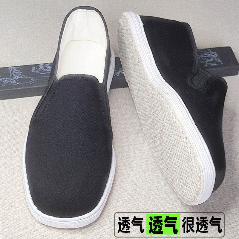 2026春夏老北京布鞋男透气吸汗牛筋底千层底中老年布底中式休闲鞋