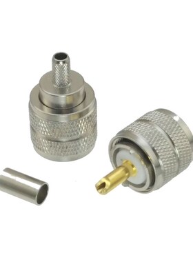 1Pcs Connector UHF male PL259 plug crimp RG58 RG142 LMR195