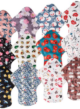 Unique 4Pcs Women Washable Panty Liner Sanitary Pads Absorb