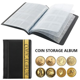 120 Pockets Coin Storage Album Book for Collector Coin Hold