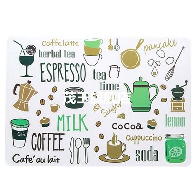 printing pvc table mat insulation pad plate mat waterproof a