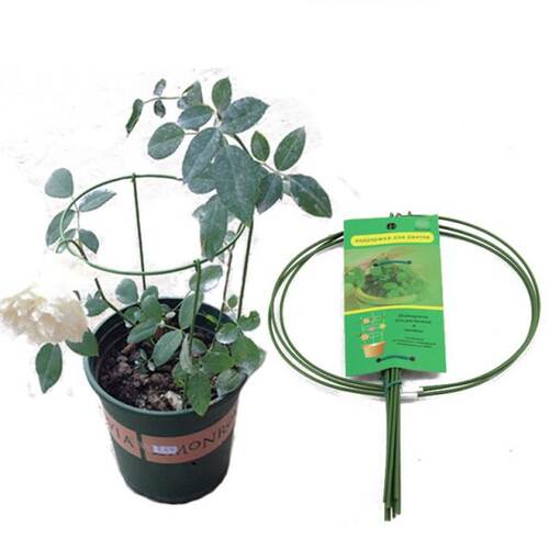 Metal Garden DIY Plant Support Frame Stake Ring Peony Herbac