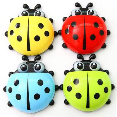 1PC Ladybug Sucker Toothbrush Box Cute Tortoise Toothpaste T