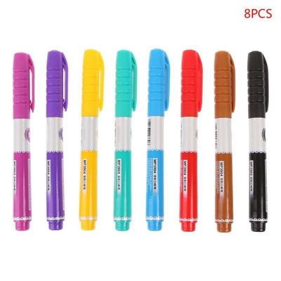 8 Colors Erasable Whiteboard Marker Non Toxic Marker Pen Sig