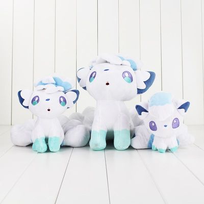 15 30cm Anime Vulpix White Fox Plush Toy Animal Sixtails Fo